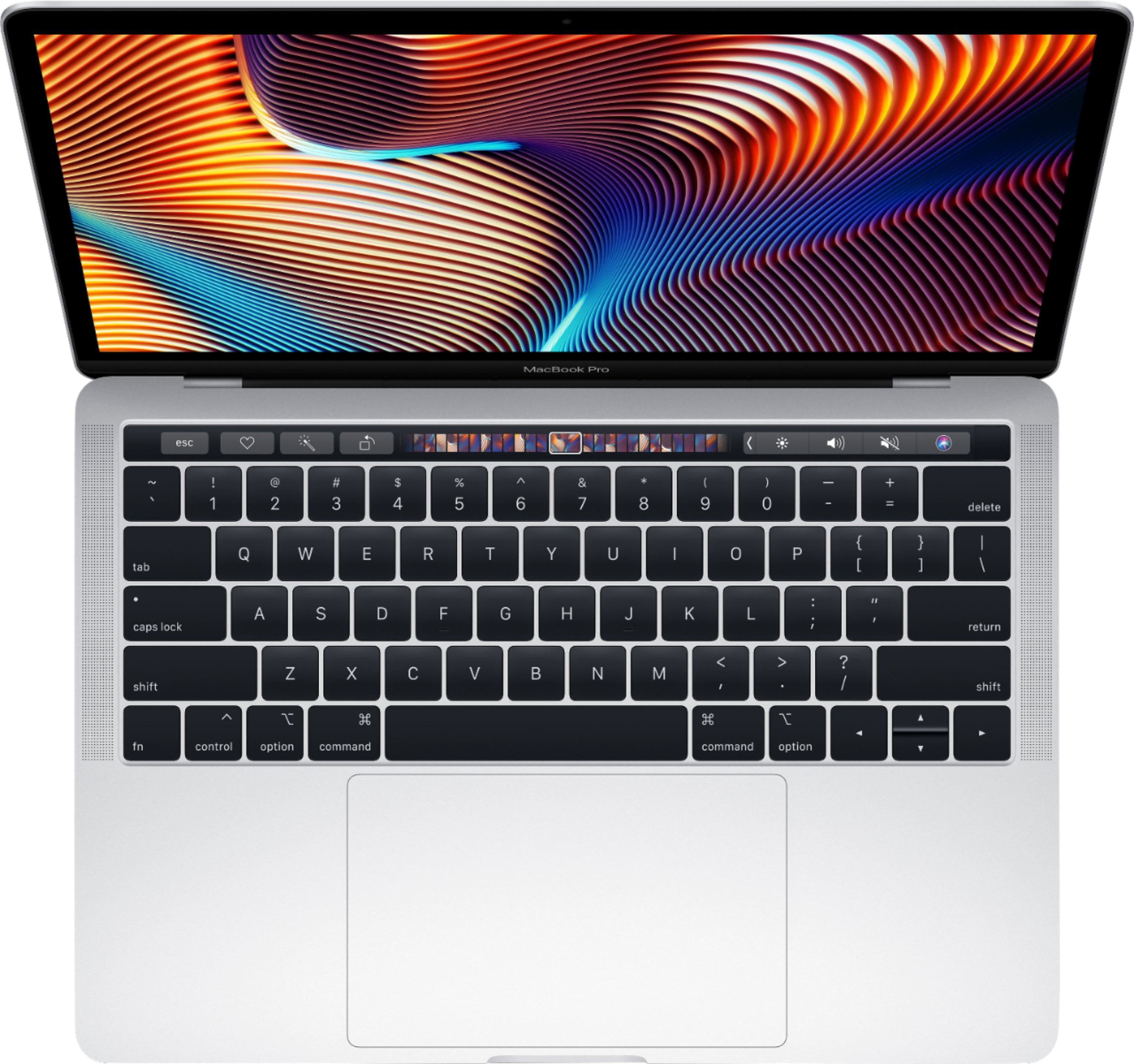 Alt View 12. Apple - Geek Squad Certified Refurbished MacBook Pro - 13" Display with Touch Bar - Intel Core i5 - 8GB Memory - 256GB SSD - Silver.