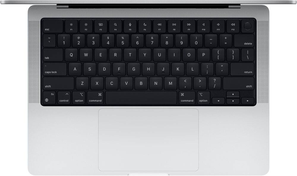 Alt View 1. Apple - Geek Squad Certified Refurbished MacBook Pro 14" Laptop - Apple M1 Pro chip - 16GB Memory - 1TB SSD - Silver.