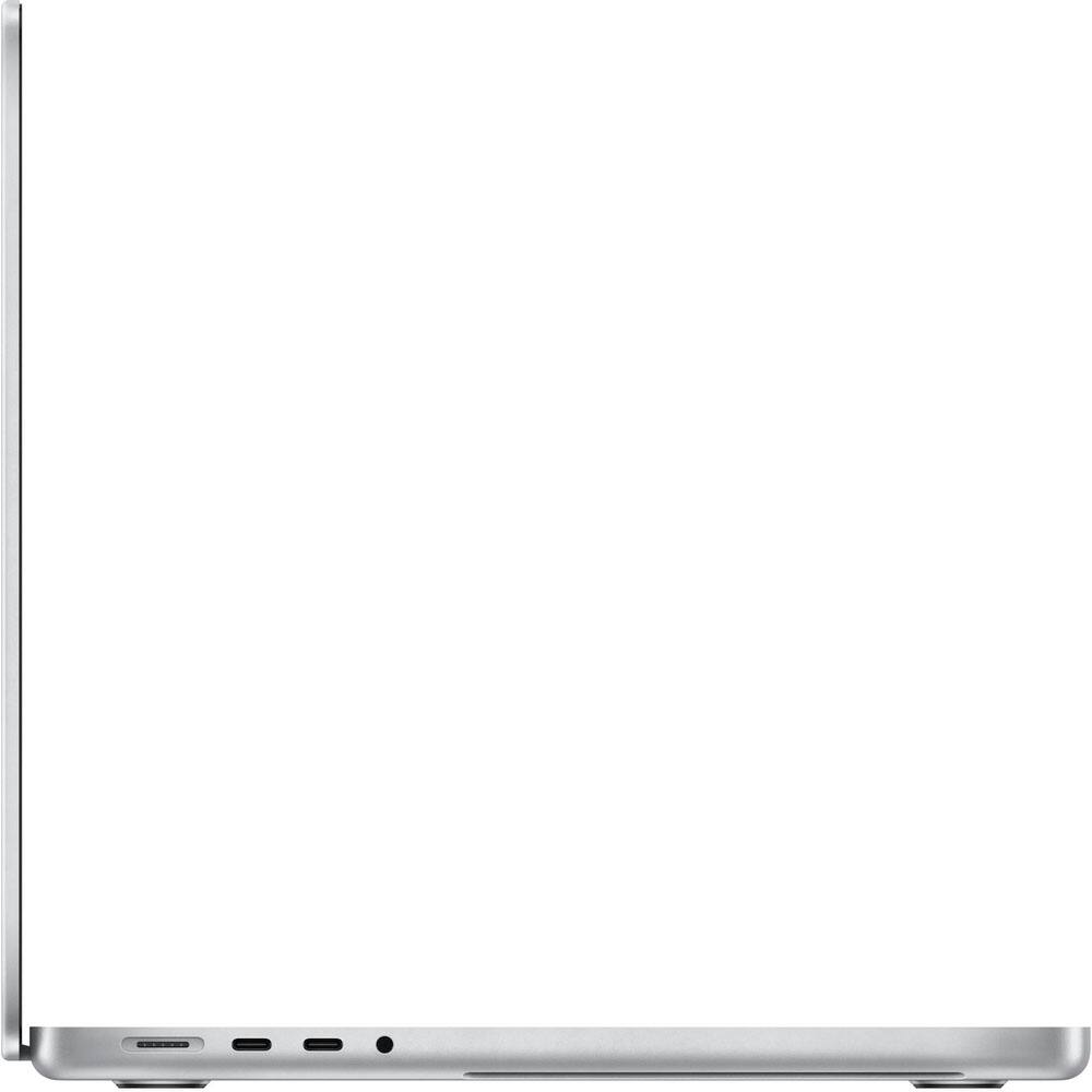 Alt View 3. Apple - Geek Squad Certified Refurbished MacBook Pro 14" Laptop - Apple M1 Pro chip - 16GB Memory - 1TB SSD - Silver.