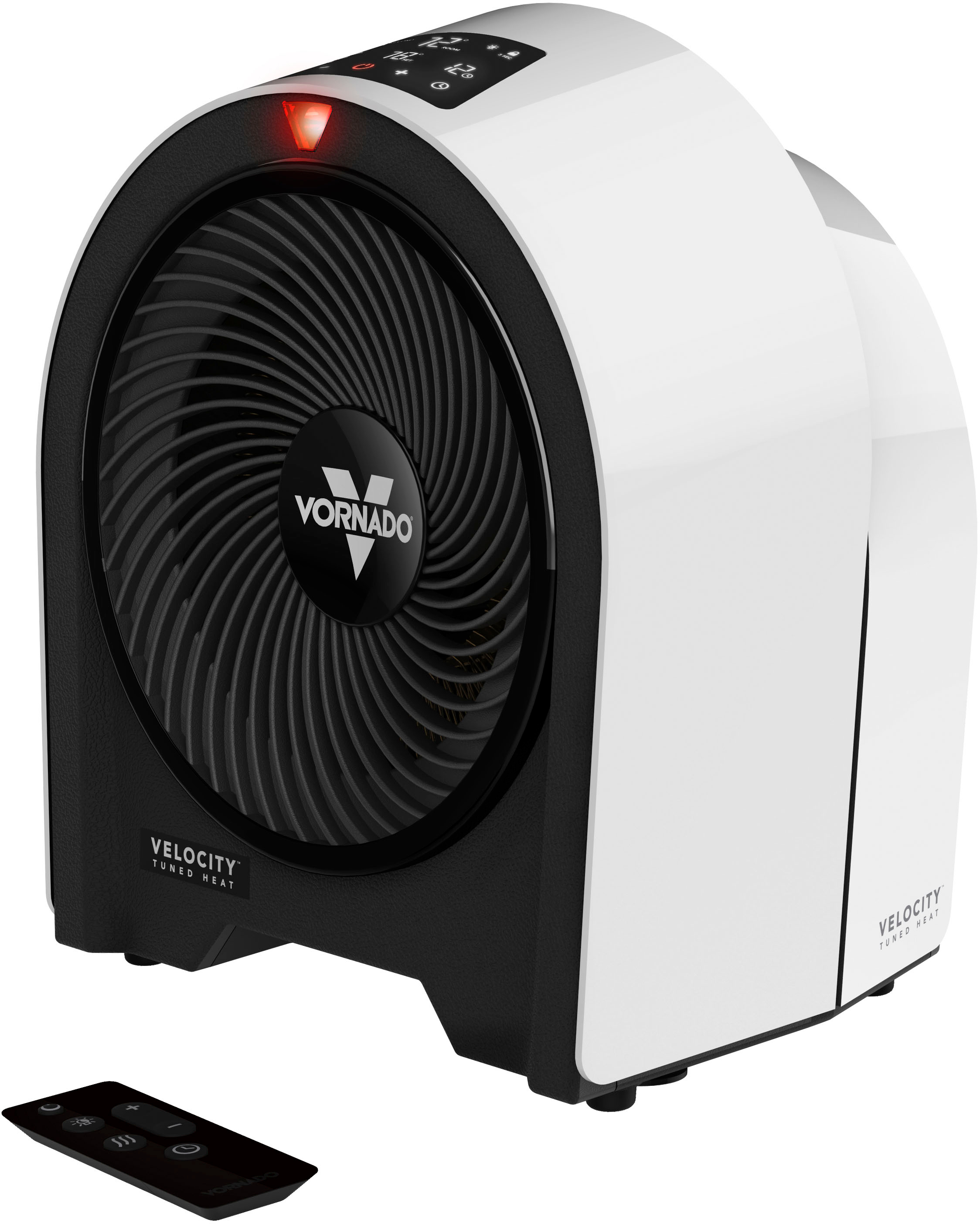 Angle View: Vornado - Velocity 5R Whole Room Portable Space Heater with Remote - White