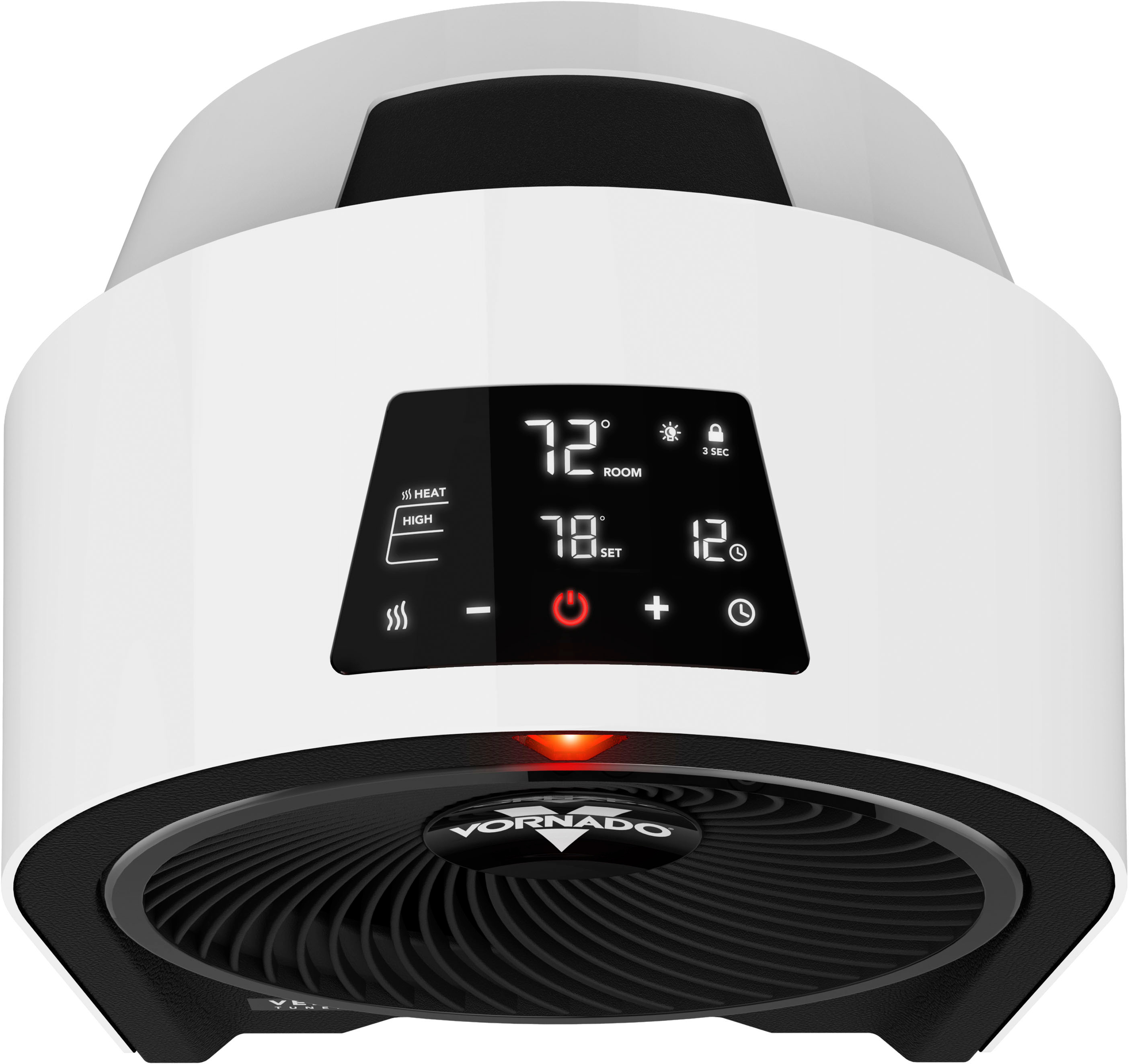 Alt View 12. Vornado - Velocity 5R Whole Room Portable Space Heater with Remote - White.