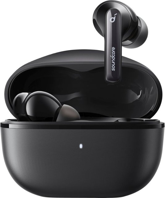 Front. Soundcore - Life Note 3i Noise Canceling True Wireless Earbud Headphones by Anker - Black.