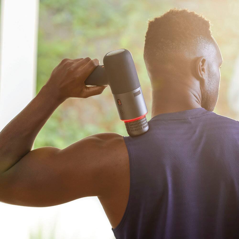 Alt View 11. Sharper Image - Powerboost Pro+ Hot and Cold Percussion Massager - Black.