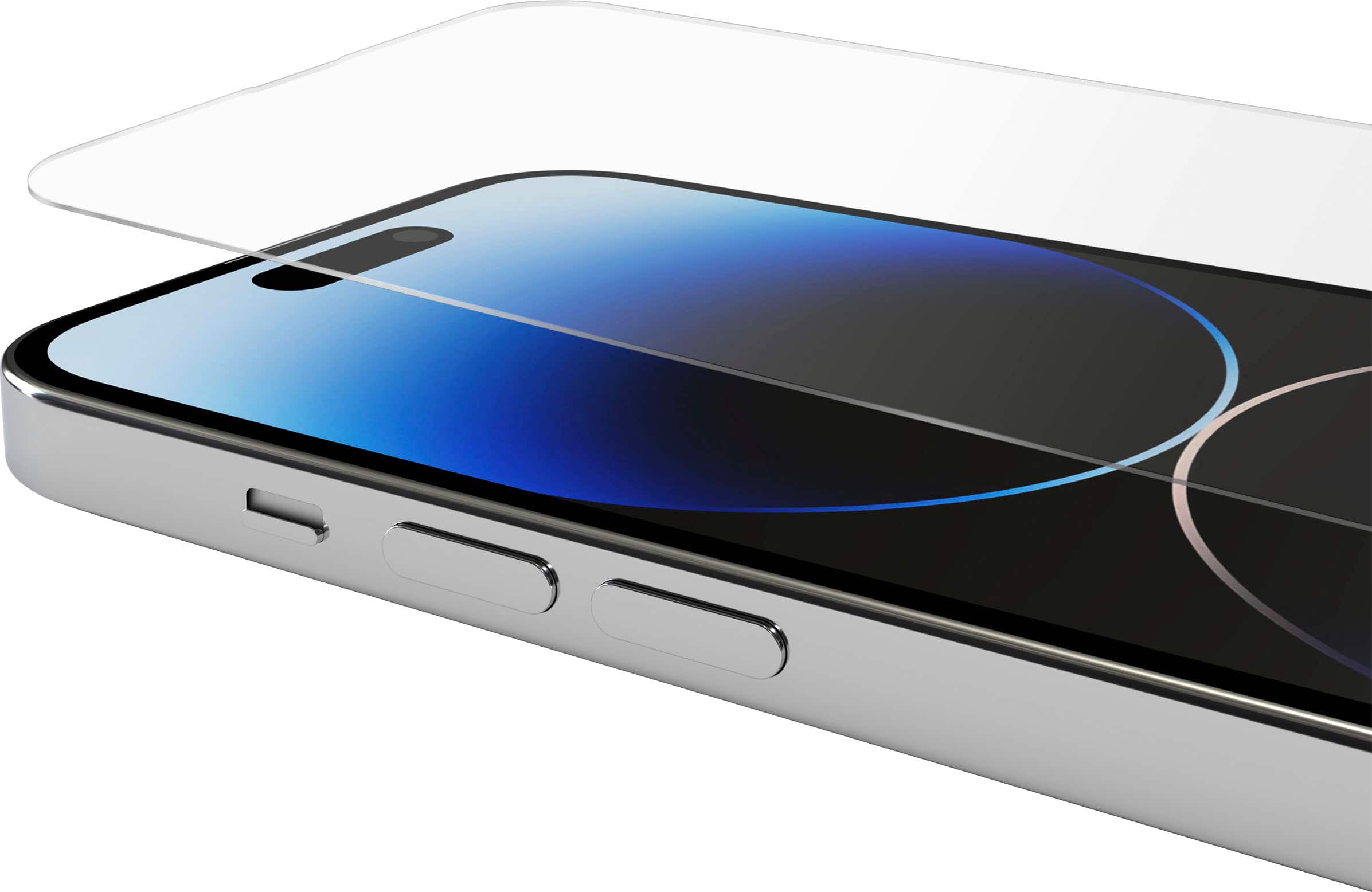 Alt View 13. BodyGuardz - Pure 3 Glass Screen Protector for Apple iPhone 14 Pro - Clear.