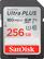 Front. SanDisk - Ultra PLUS 256GB SDXC UHS-I Memory Card.
