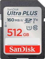 SanDisk - Ultra PLUS 512GB SDXC UHS-I Memory Card - Front_Zoom