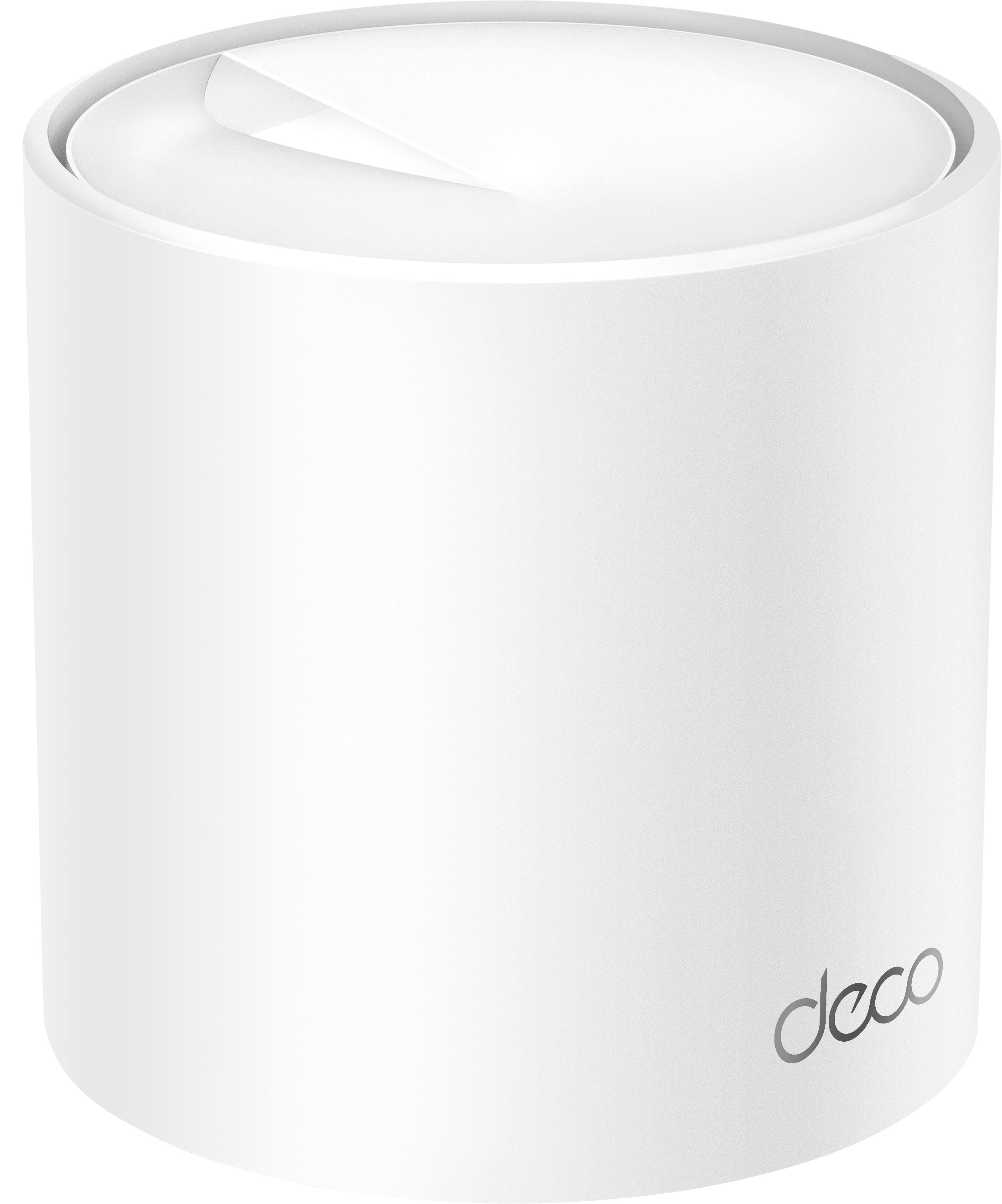 Left. TP-Link - Deco AX5400 Pro Dual-Band Wi-Fi 6 Mesh Wi-Fi System (3-Pack) - White.