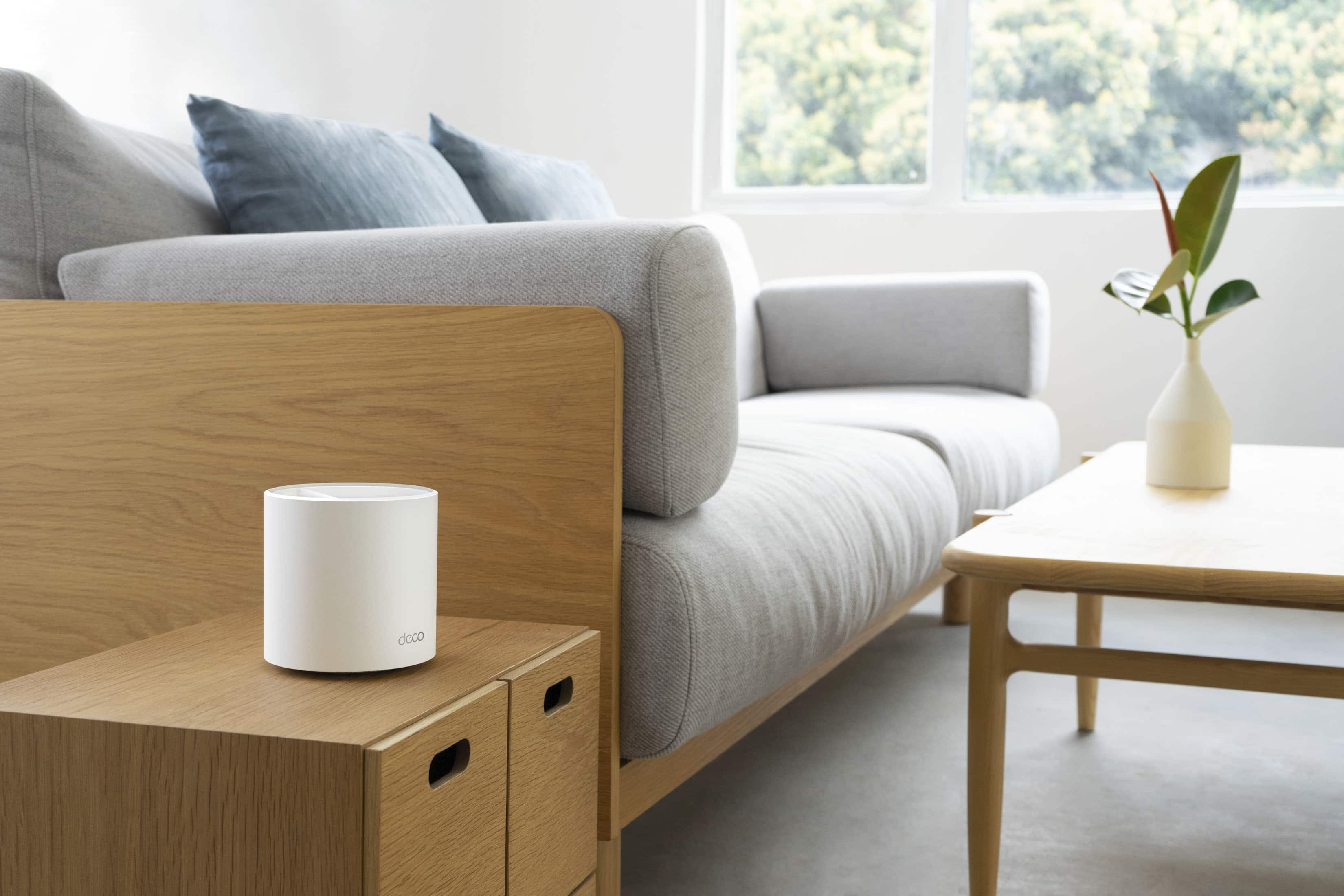 Alt View 12. TP-Link - Deco AX5400 Pro Dual-Band Wi-Fi 6 Mesh Wi-Fi System (3-Pack) - White.