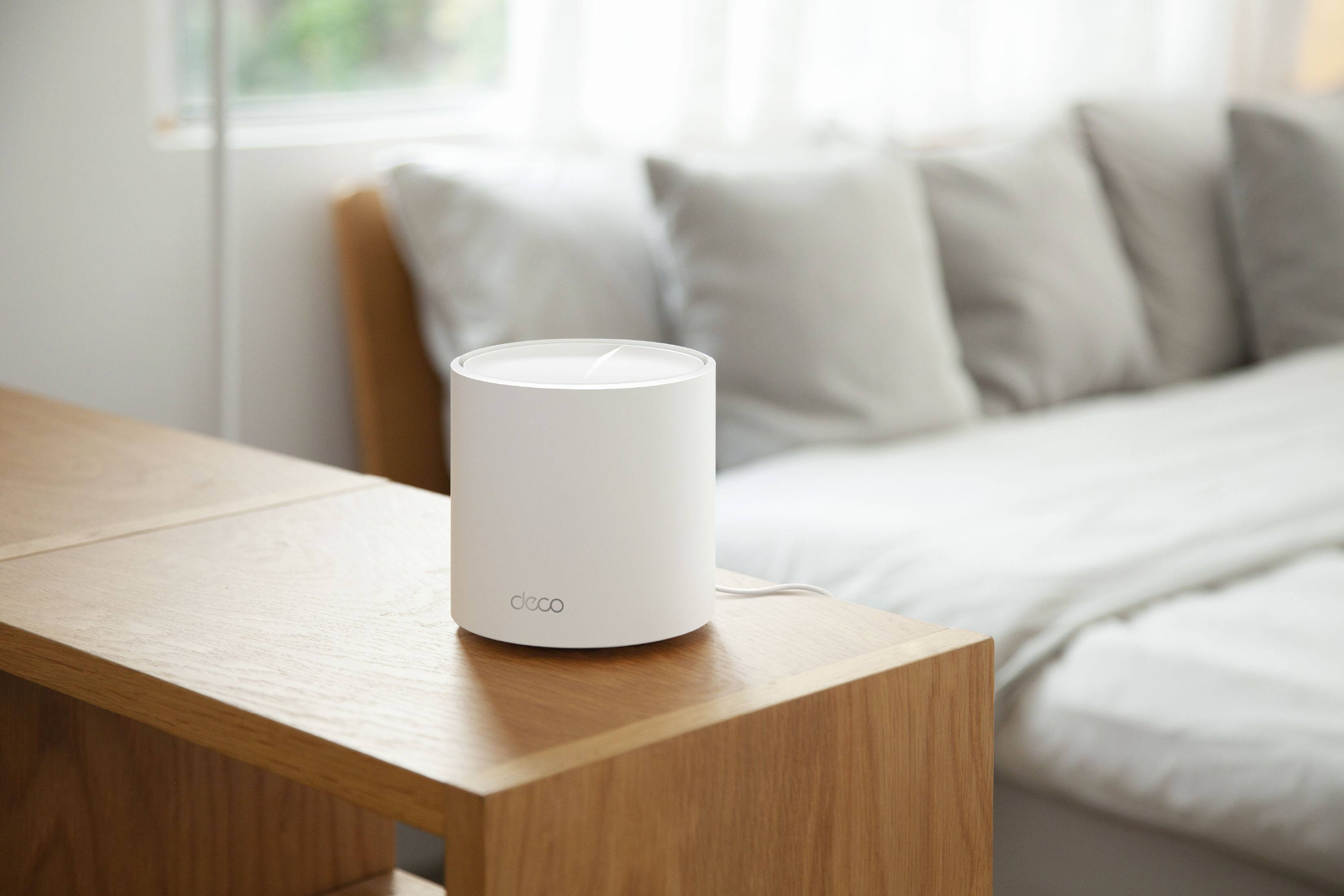 Alt View 14. TP-Link - Deco AX5400 Pro Dual-Band Wi-Fi 6 Mesh Wi-Fi System (3-Pack) - White.