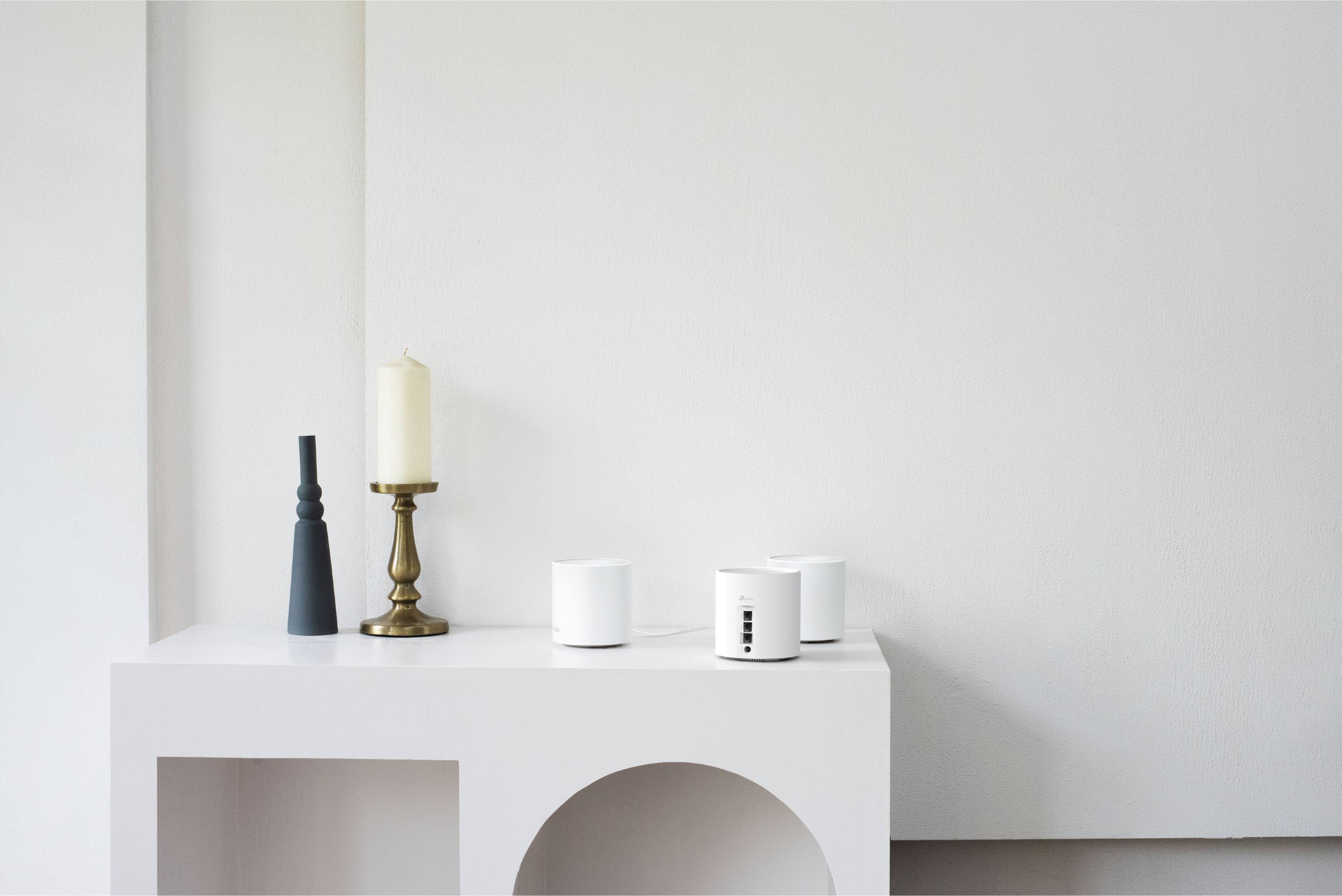 Alt View 15. TP-Link - Deco AX5400 Pro Dual-Band Wi-Fi 6 Mesh Wi-Fi System (3-Pack) - White.