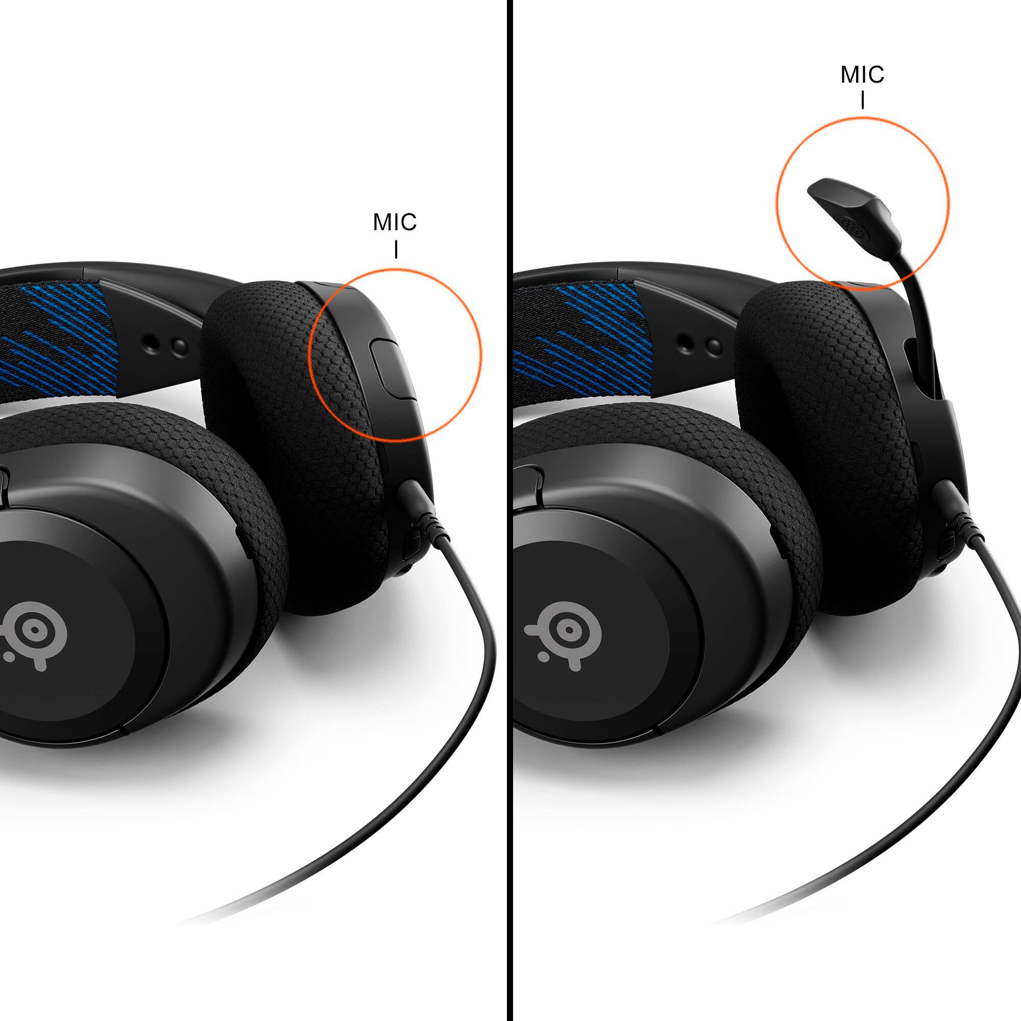 Alt View 15. SteelSeries - Arctis Nova 1P Wired Gaming Headset for PS5, PS4 - Black.