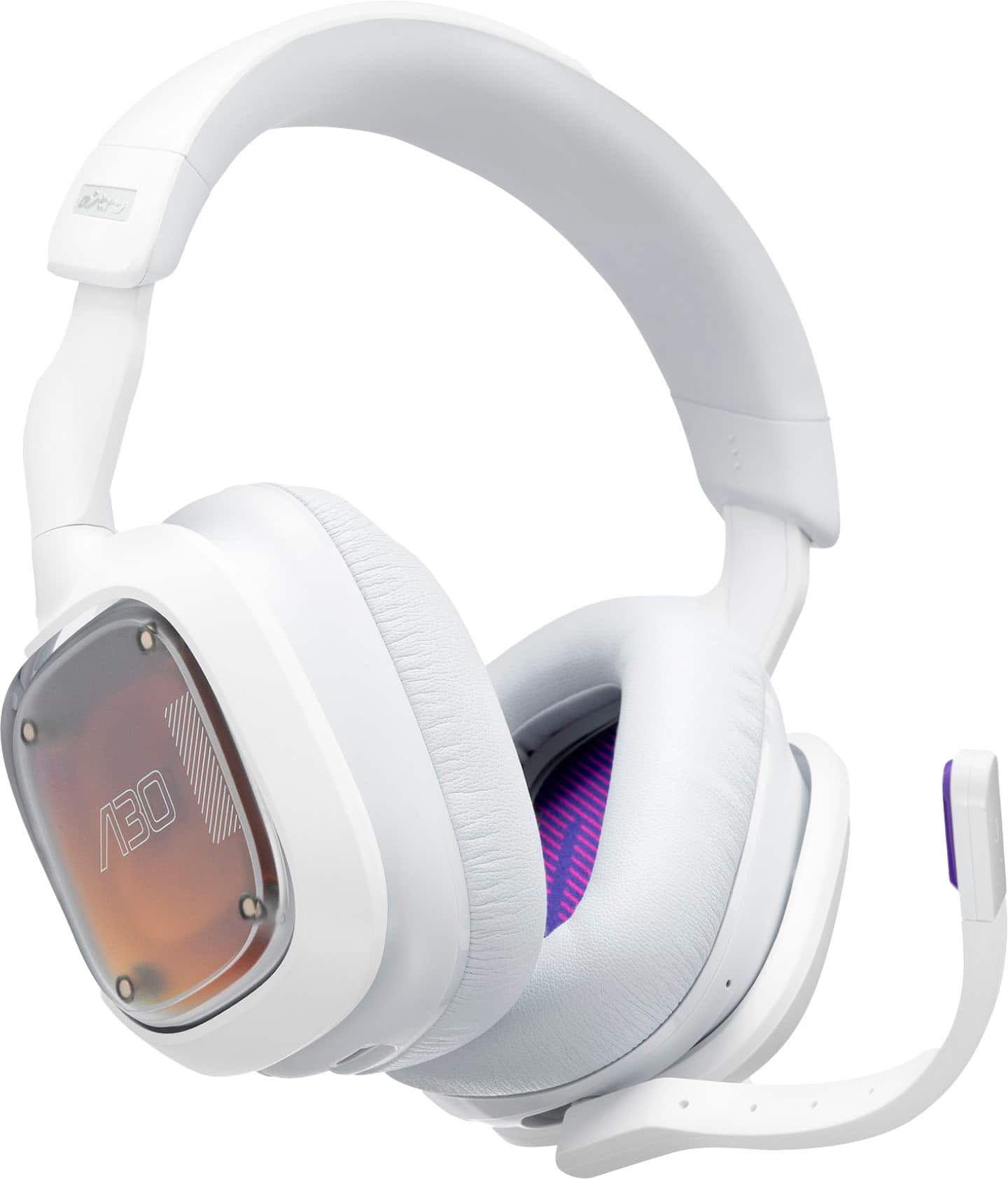 Front. Astro Gaming - A30 Wireless Over-the-Ear Gaming Headset for PS5, PS4, Nintendo Switch, PC, Mobile - White.