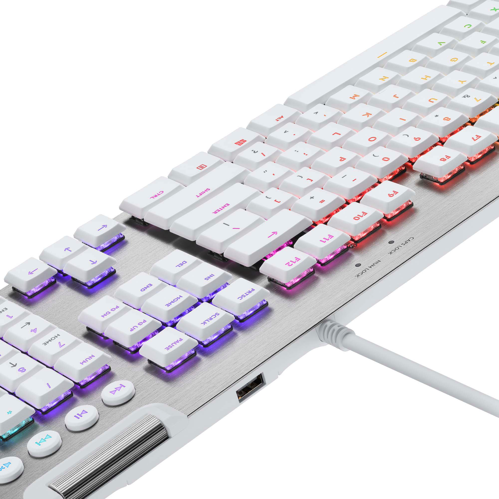 Logitech G815 LIGHTSYNC Full-size Wired Mechanical GL Tactile Switch Gaming  Keyboard with RGB Backlighting White 920-011354 - Best Buy