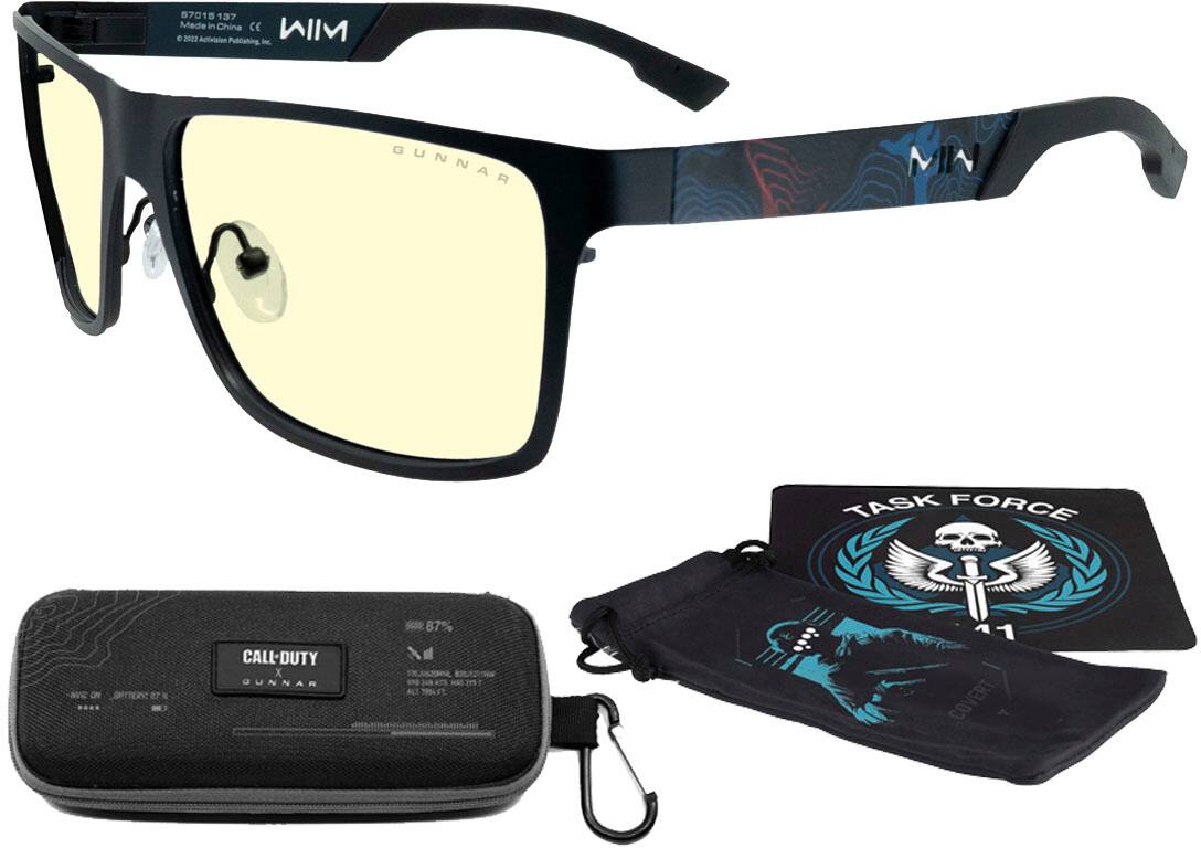 GUNNAR - Call of Duty Computer Glasses with Blue Light Reduction , Amber Lenses - Onyx