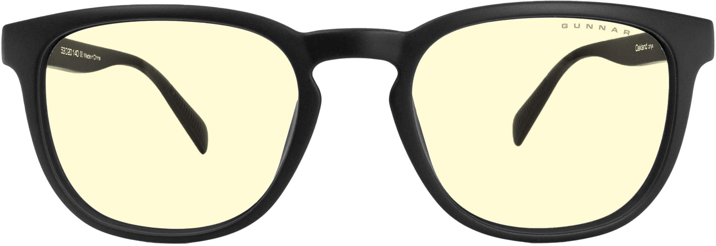 Left. GUNNAR - Blue Light Gaming & Computer Glasses - Oakland - Onyx.