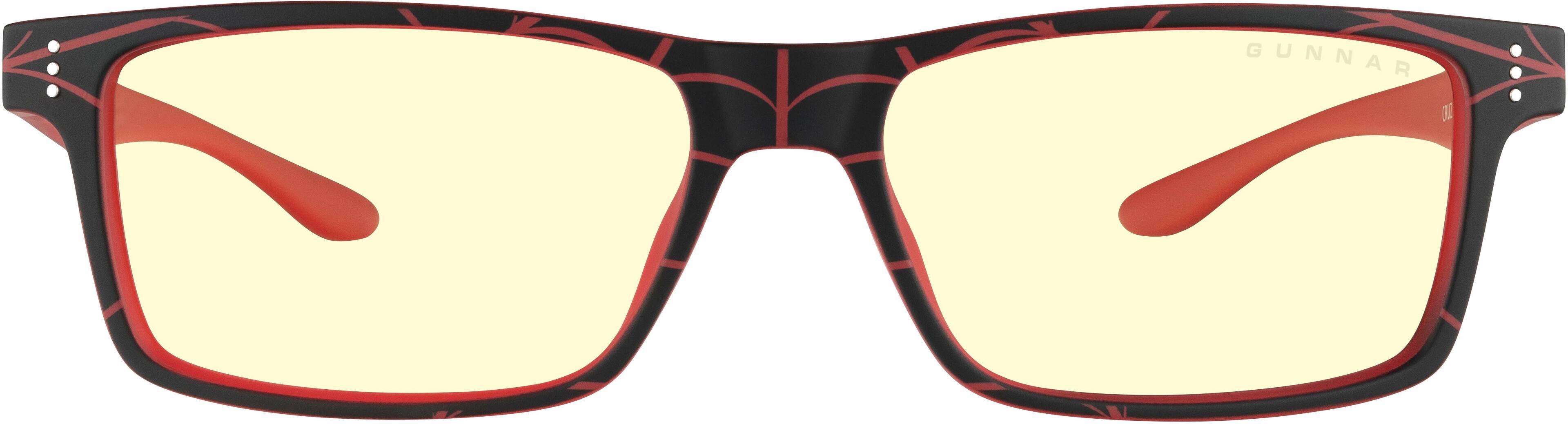 Angle. GUNNAR - Blue Light Gaming & Computer Glasses - Cruz Spider Man - Red.