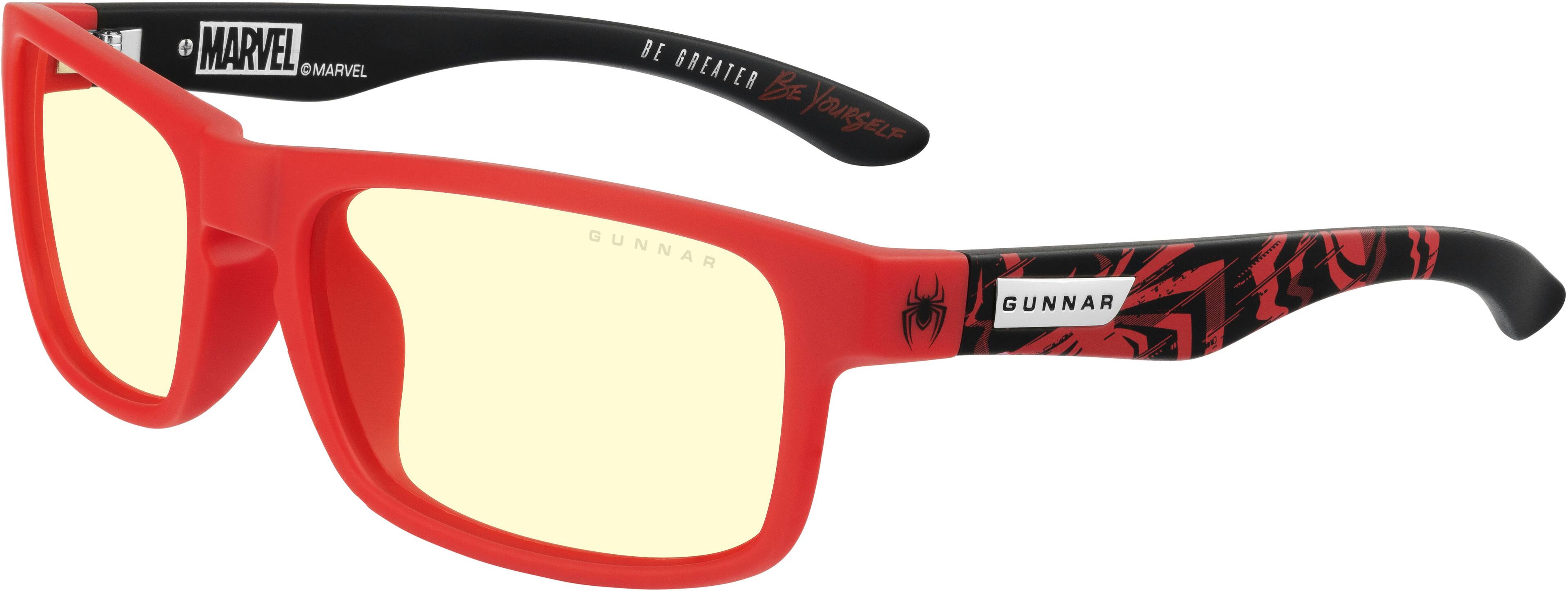 Alt View 11. GUNNAR - Blue Light Gaming & Computer Glasses - Enigma Spider Man - Red.