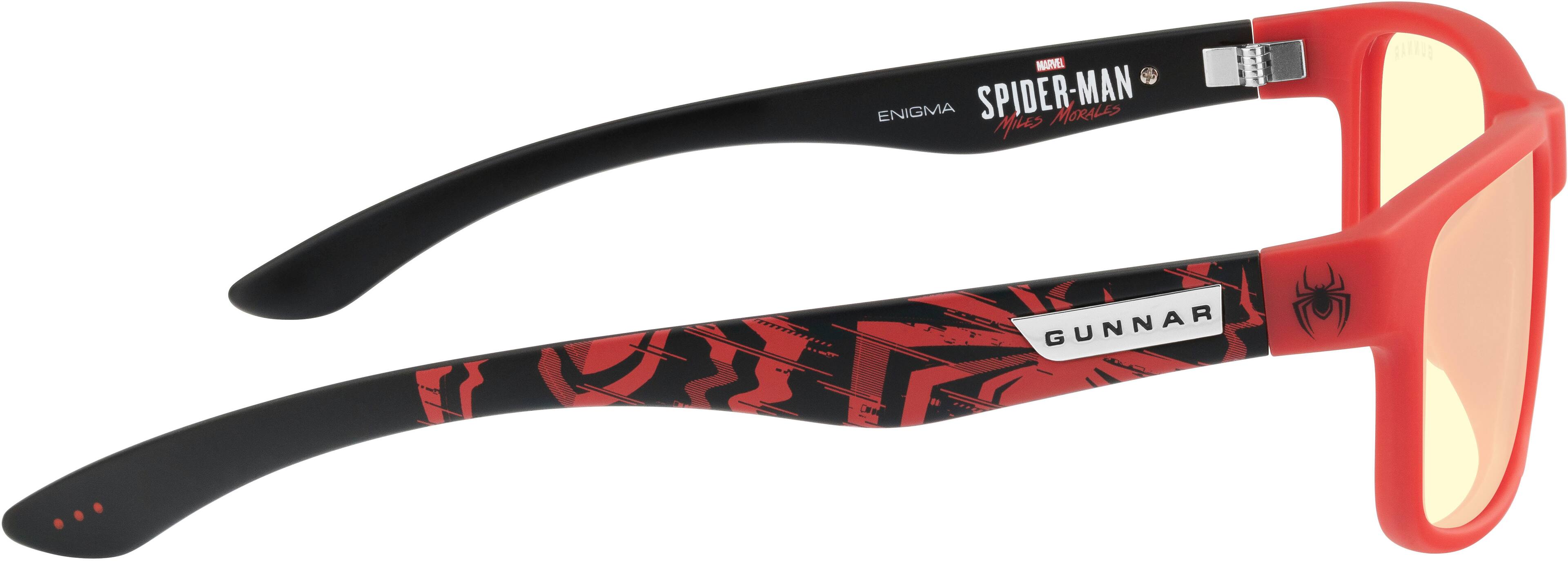 Left. GUNNAR - Blue Light Gaming & Computer Glasses - Enigma Spider Man - Red.