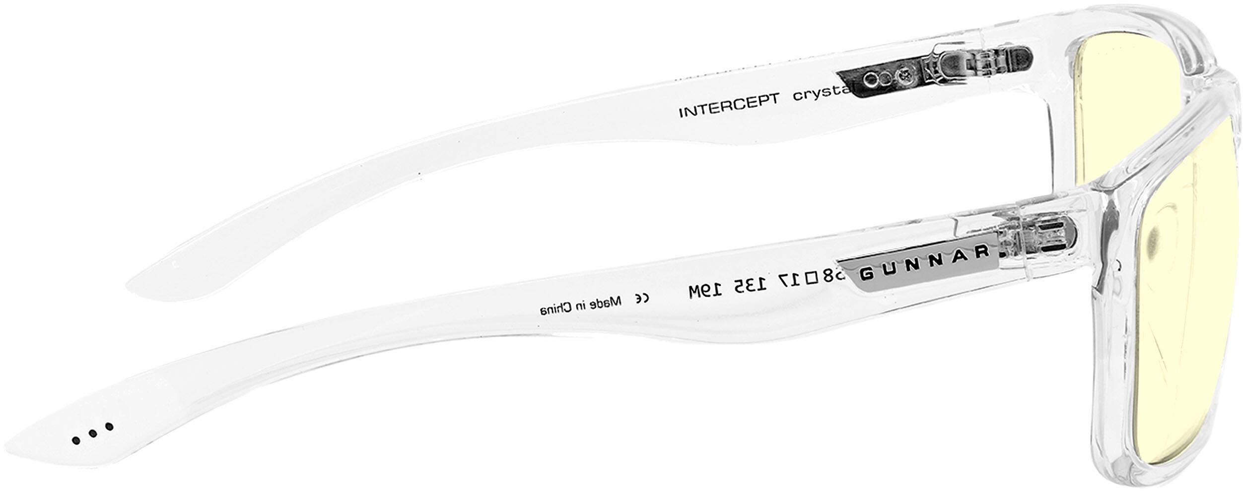 Alt View 11. GUNNAR - Blue Light Gaming & Computer Glasses - Intercept - Crystal.