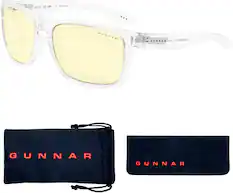 Front. GUNNAR - Blue Light Gaming & Computer Glasses - Intercept - Crystal.