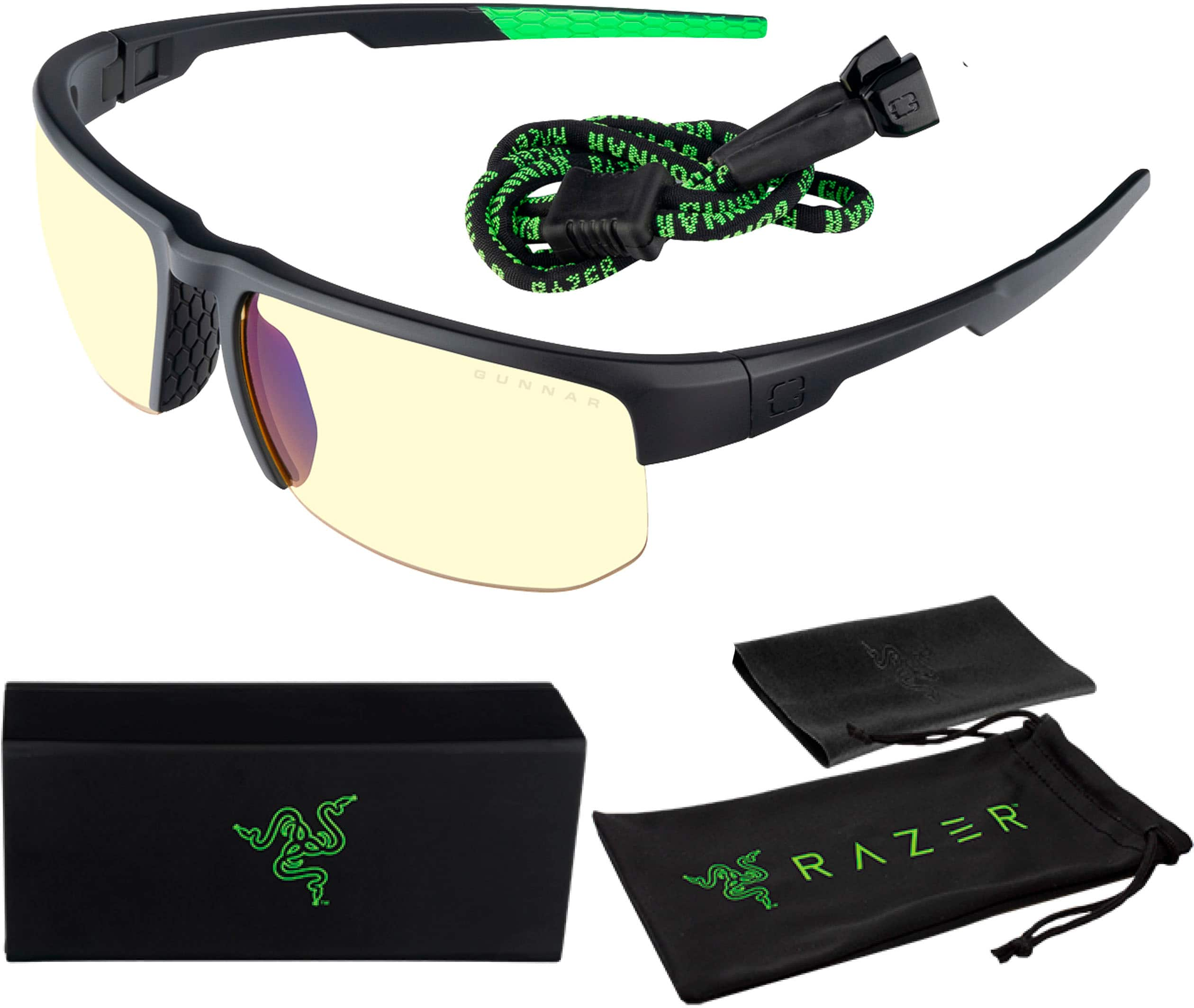 GUNNAR Blue Light Gaming & Computer Glasses Torpedo Onyx RZR-30008