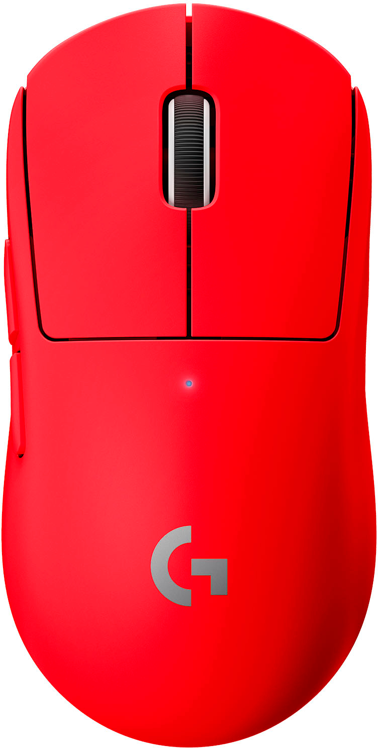 Logitech PRO X SUPERLIGHT Lightweight Wireless Optical Gaming Mouse with  HERO 25K Sensor Red 910-006782 - Best Buy