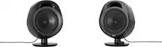 Front. SteelSeries - Arena 3 Bluetooth Gaming Speakers with Polished 4" Drivers (2-Piece) - Black.
