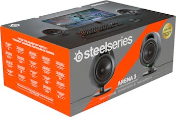 SteelSeries Arena 3 Bluetooth Gaming Speakers with Polished 4 SteelSeries Arena 3 Bluetooth Gaming Speakers with Polished 4