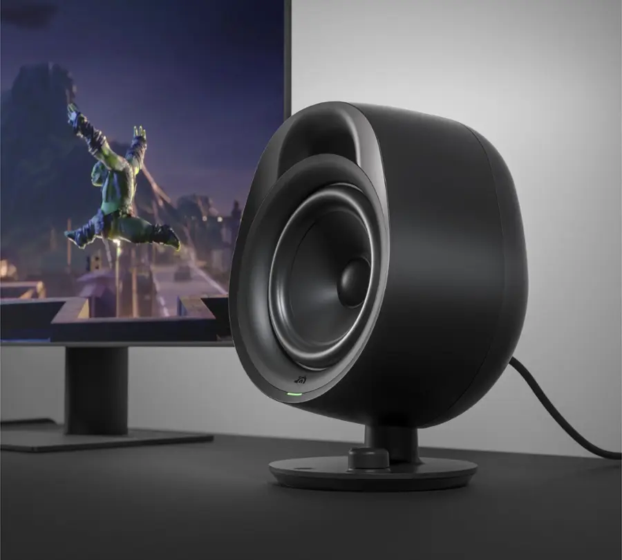 Alt View 18. SteelSeries - Arena 3 Bluetooth Gaming Speakers with Polished 4" Drivers (2-Piece) - Black.