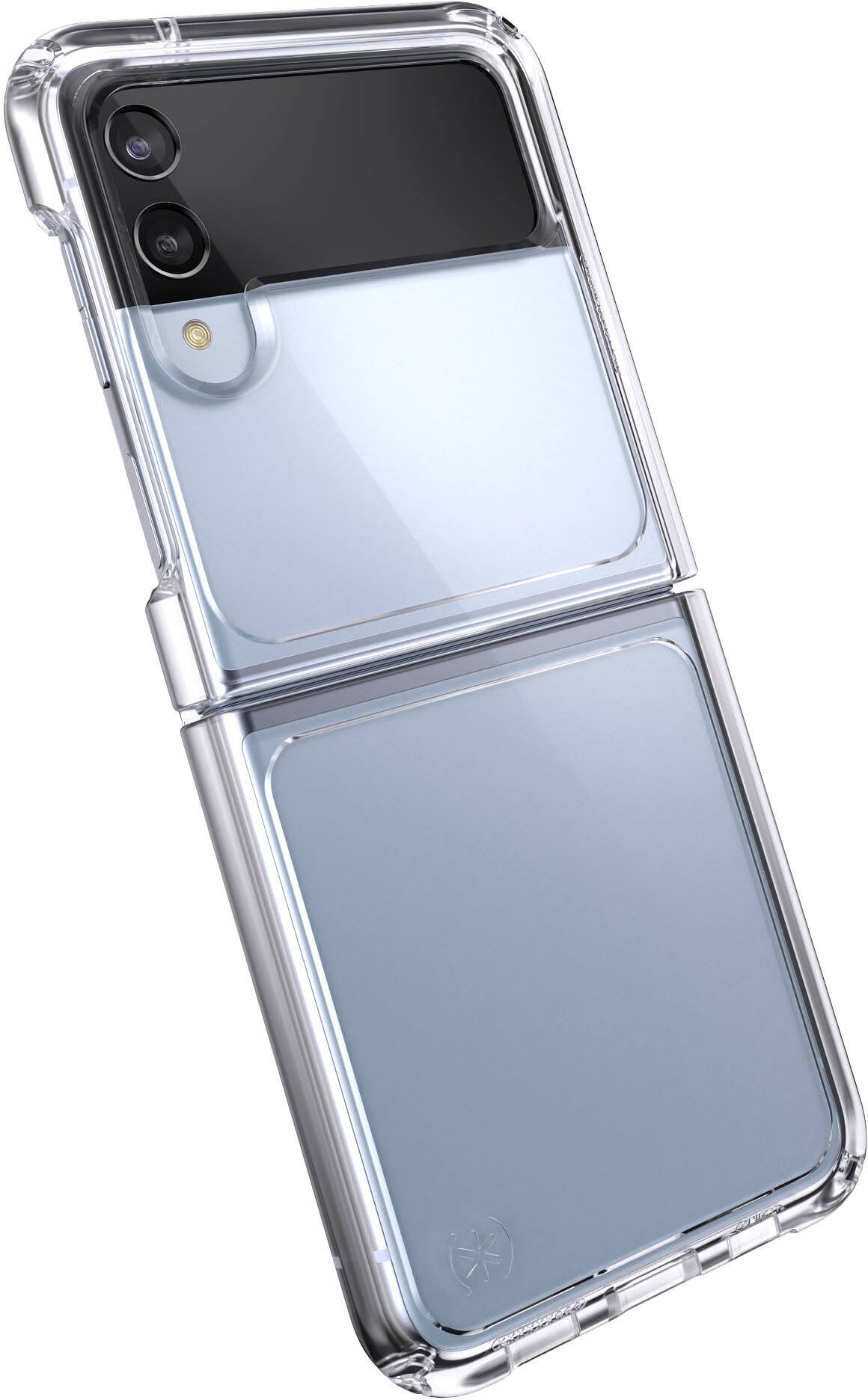 Alt View 1. Speck - Presidio Perfect-Clear Case for Samsung Galaxy Z Flip4 - Clear.