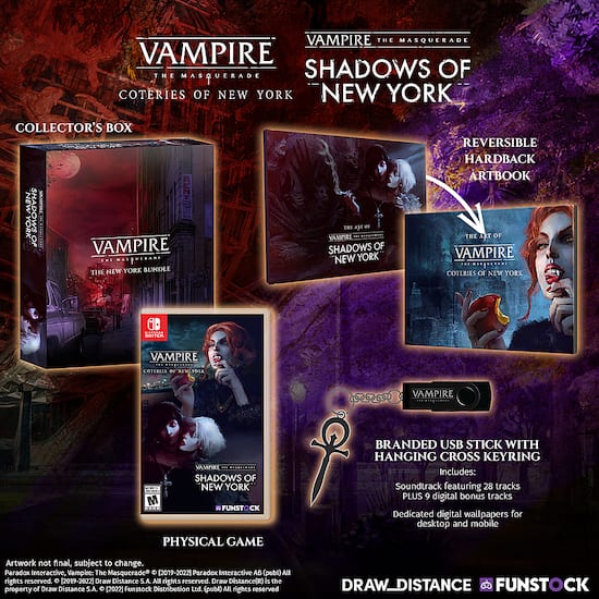 Vampire: The Masquerade - Coteries of New York and Shadows of New York  getting a physical release