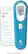Front. Kinsa - QuickScan Non-Contact Thermometer - Blue.
