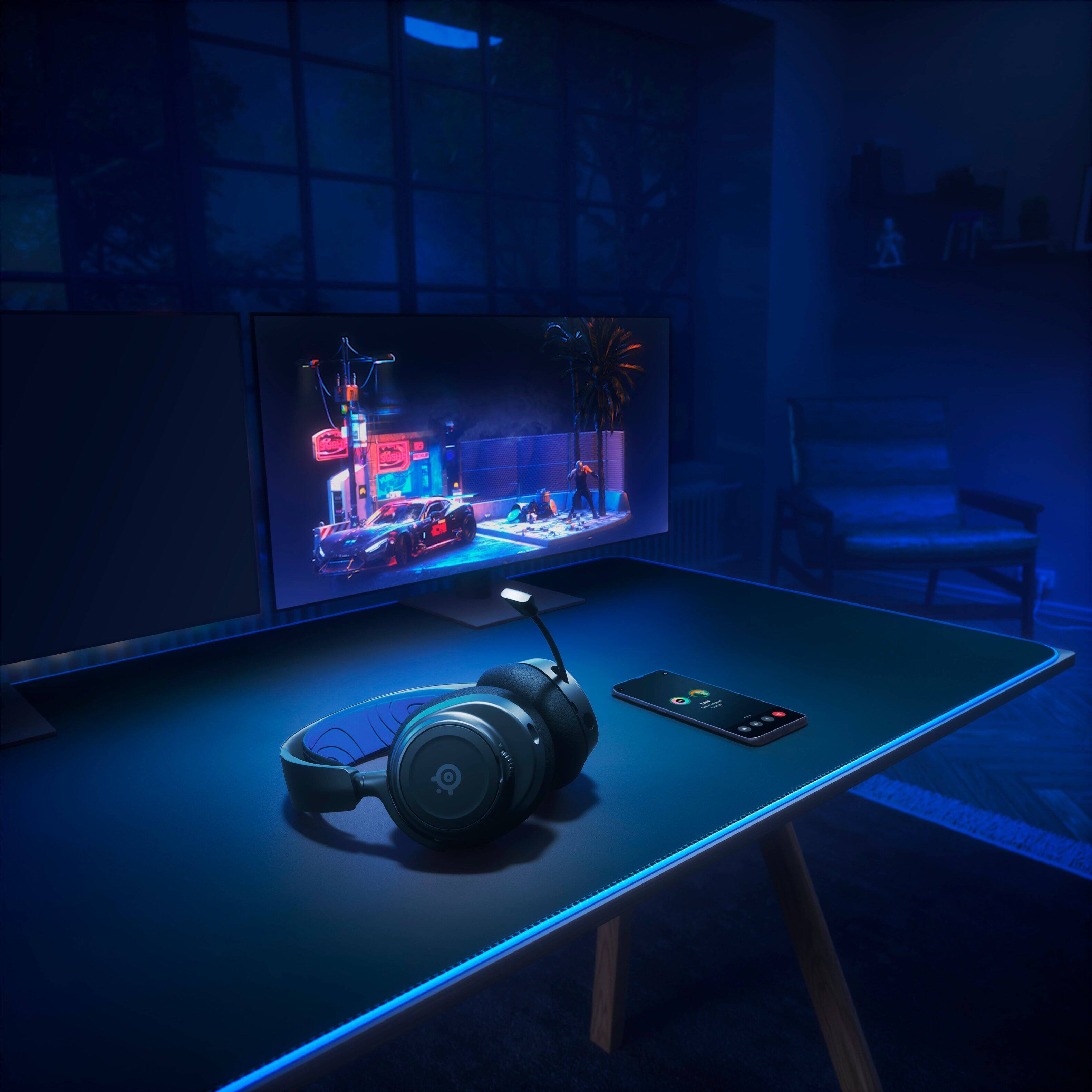 Alt View 21. SteelSeries - Arctis Nova 7P Wireless Over-The-Ear Gaming Headset for PS5, PS4 - Black.