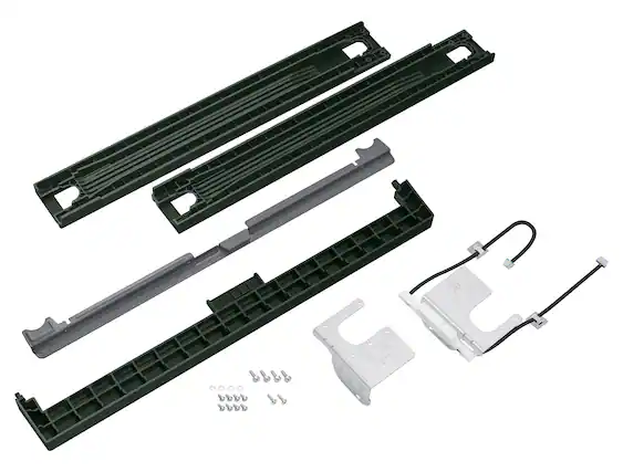 Front. Samsung - Bespoke Stacking and MultiControl Combo Kit - Forest Green.