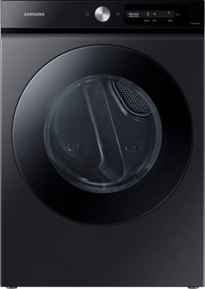 Samsung - Bespoke 7.5 cu. ft. Large Capacity Gas Dryer with Super Speed Dry and AI Smart Dial - Brushed Black