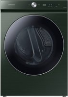 Samsung - BESPOKE 7.6 Cu. Ft. Stackable Smart Electric Dryer with Steam and AI Optimal Dry - Forest Green - Front_Zoom