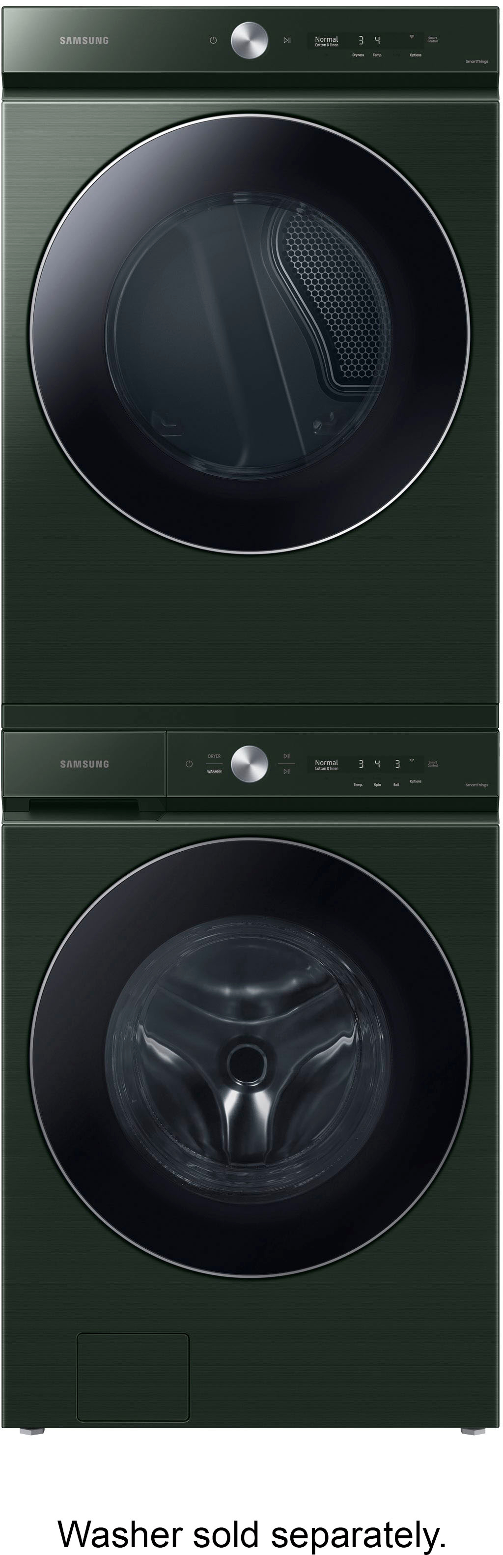 Samsung BESPOKE 7.6 Cu. Ft. Stackable Smart Electric Dryer with Steam and  AI Optimal Dry Forest Green DVE53BB8900GA3 - Best Buy