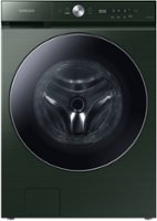 Samsung - BESPOKE 5.3 Cu. Ft. High-Efficiency Stackable Smart Front Load Washer with Steam and AI OptiWash - Forest Green - Front_Zoom