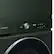 Alt View 11. Samsung - BESPOKE 5.3 Cu. Ft. High-Efficiency Stackable Smart Front Load Washer with Steam and AI OptiWash - Forest Green.