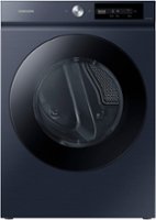 Samsung - Bespoke 7.5 cu. ft. Large Capacity Electric Dryer with Super Speed Dry and AI Smart Dial - Brushed Navy - Front_Zoom