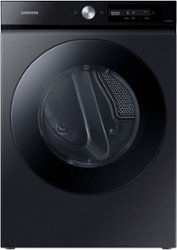 Samsung - Bespoke 7.5 cu. ft. Large Capacity Electric Dryer with Super Speed Dry and AI Smart Dial - Brushed Black - Front_Zoom