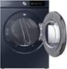 Samsung - BESPOKE 7.5 Cu. Ft. Stackable Smart Gas Dryer with Steam and AI Smart Dial - Brushed Navy