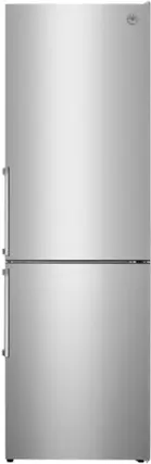 Front. Bertazzoni - 24" 10.8 cu ft. freestanding bottom mount refrigerator with stainless steel finish - Stainless Steel.