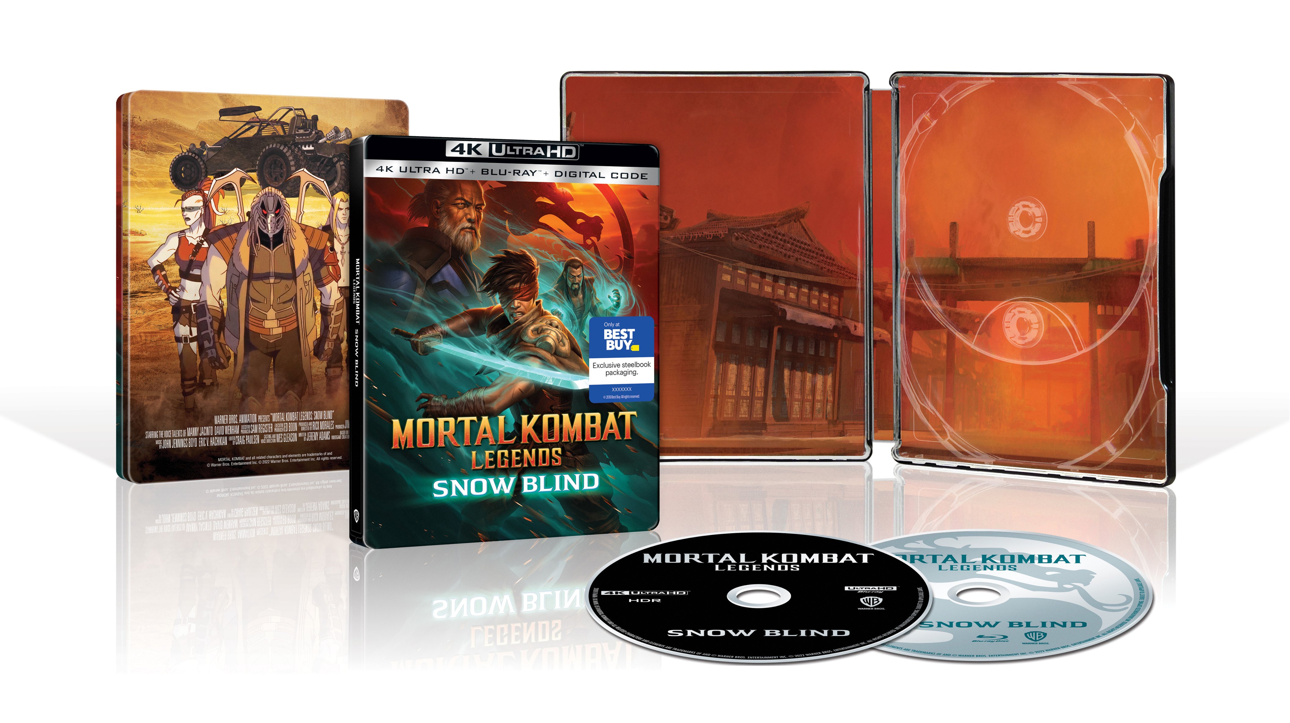 Zoom out on Front Zoom. Mortal Kombat Legends: Snow Blind [SteelBook] [4K Ultra HD Blu-ray/Blu-ray] [Only @ Best Buy].