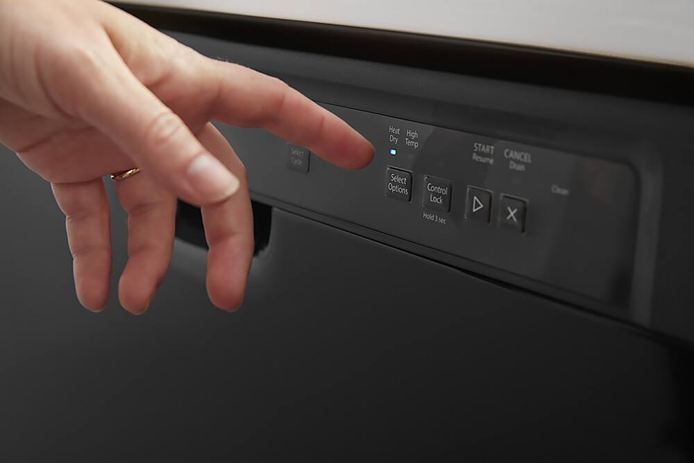 Select Cyde Heat High Dry Temp Select Options Control Lock Hold 3 sec START Resume CANCEL Drain X Clean
