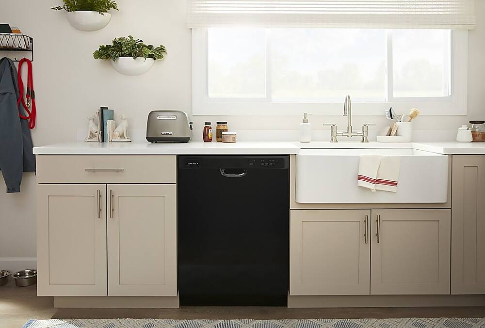Alt View 24. Amana - Front Control Built-In Dishwasher with Triple Filter Wash and 59 dBa - Black.