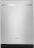 Whirlpool - Top Control Built-In Dishwasher with 3rd Rack and 51 dBa - Stainless Steel - Front_Zoom