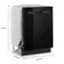 Alt View 1. Whirlpool - Top Control Built-In Dishwasher with Boost Cycle and 55 dBa - Black.