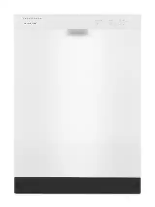 Front. Amana - Front Control Built-In Dishwasher with Triple Filter Wash and 59 dBa - White.