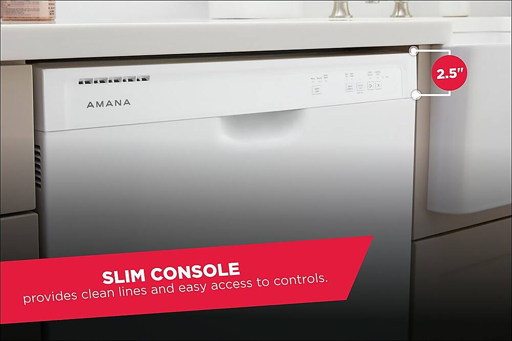 "Slim Console" provides clean lines and easy access to controls.